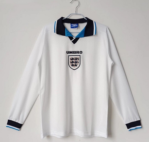 AAA Quality England 1996 European Cup Home Long Jersey